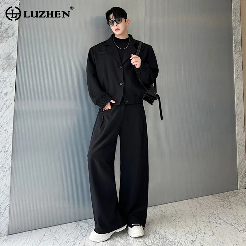 Street Fashion Jacket Men - سترة LUZHEN الربيعية ذات الياقة العصرية