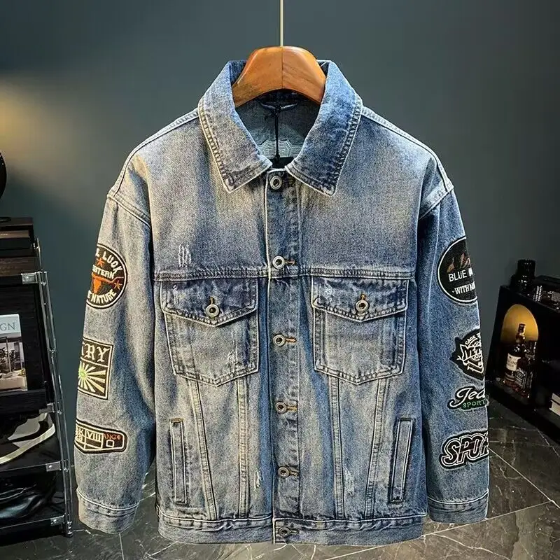 الرجال شارع العليا شارة مطرّزة - مراجعة Street Fashion Jacket Men وسعره