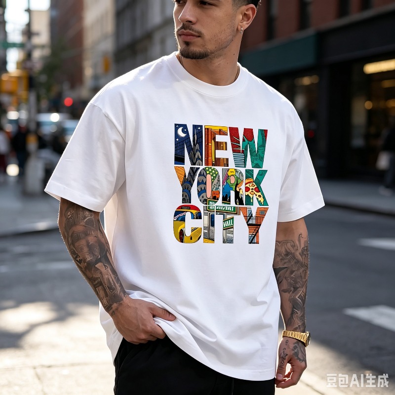 تي شيرت برسومات مدينة نيويورك  - مراجعة Street Fashion Nyc وسعره