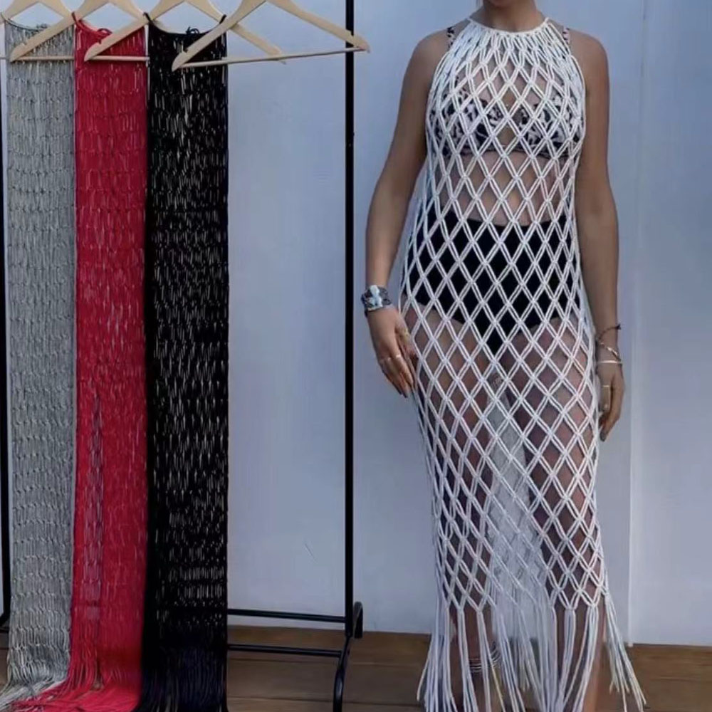 فستان طويل بياقة مدورة للنساء  - مراجعة Street Fashion Runway وسعره