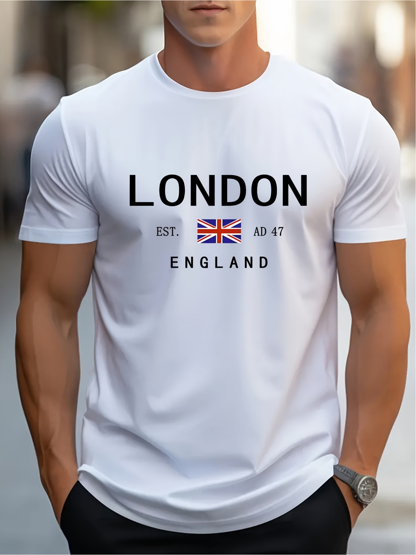 تي شيرت مطبوع عليه لندن إنجلتر - مراجعة Street Fashion London وسعره