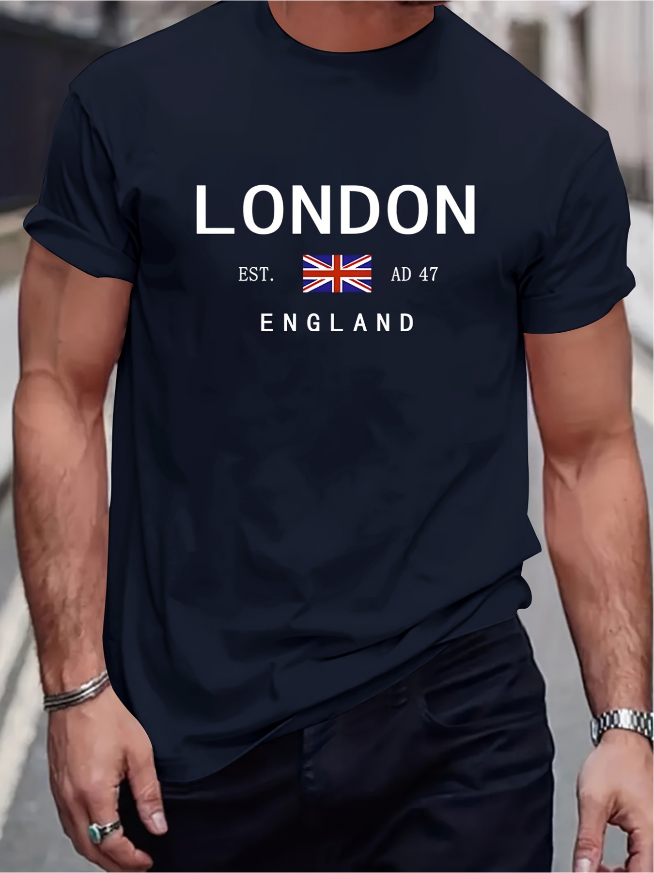 تي شيرت مطبوع عليه لندن إنجلتر - مراجعة Street Fashion London وسعره