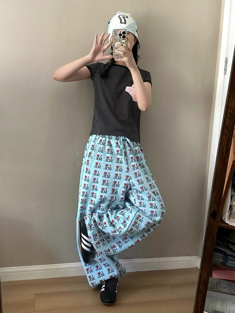 بنطلون رياضي فضفاض بخصر مطاطي  - مراجعة Street Fashion London وسعره