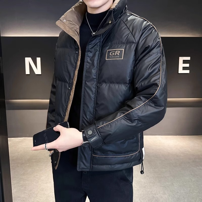 جاكيت رجالي من البط الأبيض ، ط - مراجعة Street Fashion Jacket Men وسعره